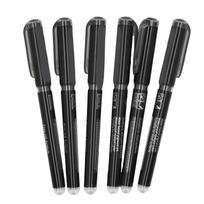 6Pcs Acrylic Paint Markers Set Professional Black Ink Pens for Painting Diaries Handicrafts Black