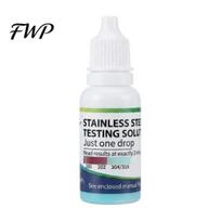 Nerūdijančio plieno identifikavimo lašai 1/2 vnt. 15 ml bandymo skystis, 200-304 Lengvai naudojami skysti lašai, Metalų bandymo indai Analizės tirpalas virtuvės laboratorijai 1pc