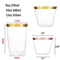 Hot Selling Custom Frosted Wedding Plastic 200 Cup 16 oz Personalized Reusable Flexible Party Names Picture Reception Bar Napkin 9oz 270ml 280ml auksinė