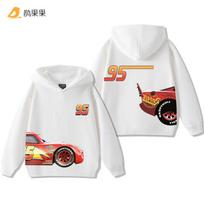 Cars Lightning McQueen Fun Printed Kids Boys Girls Hooded Sweatshirt Fall and Winter Casual Fashion Warm Student Hoodie 100