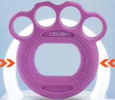 Custom Logo Double Strength Silicone Hand Grips with Leather for Home Sports Training and Rehabilitation Fitness Gear 8*10CM