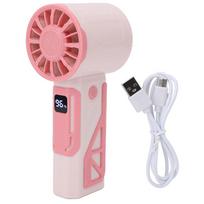 Mini Portable Fan Powerful Handheld Fan USB Rechargeable Personal Small Hand Fan Quiet for Travel Makeup Indoor Outdoor Pink