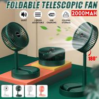 Mini Folding Telescopic Fan USB Rechargeable Floor Fan for Student Dormitory Home Outdoor Camping Office Small Desktop Fan balta