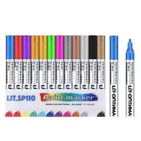 12 Colors Fine Tip Paint Marker Pen Model Repair Touch up Coloring Paint Car Tire Paint