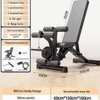Multi-functional Foldable Sit-up & Dumbbell Bench with 10kg Weights