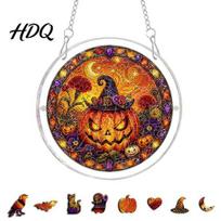 Indoor Outdoor Halloween Decor Acrylic Puzzle Suncatcher 7.87 Inch Sun Catcher Window F
