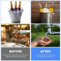 A25F-Crafts Accessories Airbrush Filter Cup 2 Pcs PP Strainer Filters For Paint Airbrush Size 1.30  X 0.98 balta