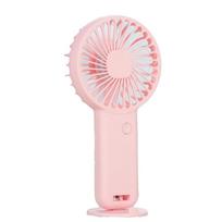 Portable USB Desk Fan Mini Fan Handheld Fan, Rechargeable Battery Brushless Motor, Quiet and Comfortable 2-in-1 Multifunction Fan with Detachable Base