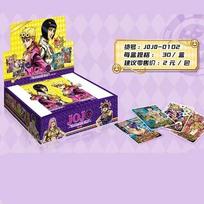 Genuine JOJO's Bizarre Adventure Cards Hotblooded Battle Cards Trend Golden Wind Chapter Anime Collectible Cards Toy Gift