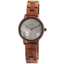 Montre femme - RAPTOR - Shirine - Bois de noyer - Cadran marbre gris - Quartz Miyota GL30 ruda