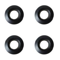 Kayak Rings - 4 Pack, Black Guards for Shafts, Stoppers for Kayaking and Canoeing One Size juoda