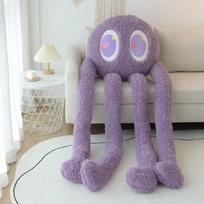 200cm Giant Long Legs Octopus Plush Toy Stuffed Soft Animal Octopus Squid Creative Room Sofa Decor Cute Doll Children Funny Gift about 90cm violetinė