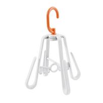 1Pc Household Foldable Rotatable Shoe Drying Rack, Punch-Free Plastic Hook Design, Multi-Purpose Sandal Drying Organizer balta