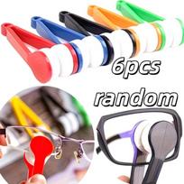 6pcs random Soft Microfiber Eyeglass Brush Set – Gentle Scratch-Free, Portable with Keychain Hole