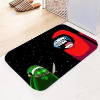 Us Game Among Flannel Mat Home Bath Bathroom Nonslip Carpet Rug Floor Decor Green Hat