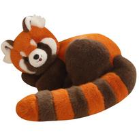 50~100cm Didelis ilgauodegis raudonasis panda pliušinis žaislas Kimštas animacinis zoologijos sodo gyvūnas Pliušinis miego draugas Dovana 50cm
