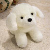 10 Styles Kawaii Lifelike Shiba Inu Dog Plush Toys Soft Lovely Fluffy Husky Labrador Puppy Toys Birthday Gift for Kids Children 30cm balta
