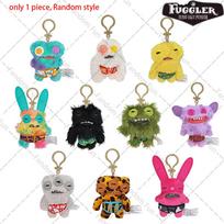 Fuggler Original New 5th Pendant Keyrings Doll Funny Ugly Monster Lord Long Ears Rabbit 12cm Keychain Stuffed Toy Plushies Gifts