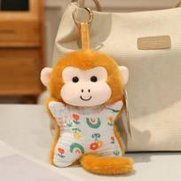 16cm Cute Cartoon Animal Doll Kawaii Bean Bag Plush Toy Monkey Frog Cat Fox Panda Rabbit Doll Stress Relief Doll Gift 16cm-pendant