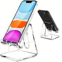 Universal Acrylic Transparent Portable Phones Holder Desk Stand Tablet Stand For iPhone Samsung Huawei Xiaomi Phone iPad Holder skaidri