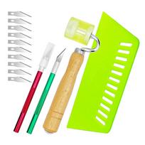 14Pcs Professional Wallpaper Squeegee Smoother Kit with Seam Roller Rubber Smoothing Tools for Wallpaper Installation Vinyl China Mainland