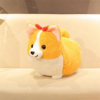 38/45/60cm Lovely Corgi Dog Plush Toy Stuffed Soft Animal Cartoon Pillow Cute Christmas Gift for Kids Kawaii Valentine Present 38cm