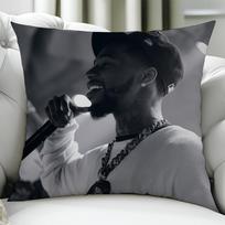 Rapper K-Key Glock Cushion Cover Birthday Anniversary Gifts Double Sided Printed Zipper Cushion Cover Soft Skin Bedding Peach skin 18*18(CM)-1Pcs