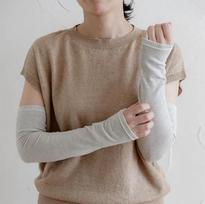 Tenimuhou Arm Fig Gray Silk-Lined Covers, (LGY) MS25S-180 pilka spalva