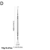 Stainless Steel Dual Head Blackhead Remover Scraper Portable Blemish Pore Cleaner Tool for Travel & Home Skincare D