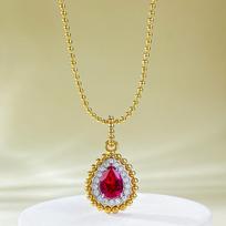 New S925 Silver Bohemian Feng Shui Drop Pendant Necklace, Niche, Exquisite, Fashionable, High-quality Wedding Jewelry