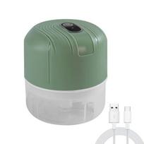 Food Processor Mini Electric Garlic Crusher With Usb Rechargeable For Home Kitchen Use Green 100ml