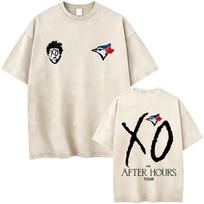 Rapper The Weeknd The After Hours Tour 2026 Washed Vintage T Shirt Men Women Hip Hop Fashion Pop Music Tshirt Mens Streetwear 2XL