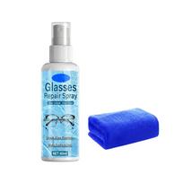 Objektyvų įbrėžimų valiklis akiniams, 120ml/60ml - Įbrėžimai, neaiškus pageltimas, stikliniams One Size white