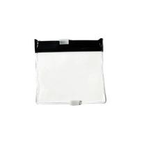 Clear Bags for Travel, Portable with Ziplock One Size juoda