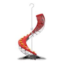Helix Hummingbird Feeder Spiral Bird Feeder with Multiple Flower Feeding Ports Hanging Outdoor Bird Size#A