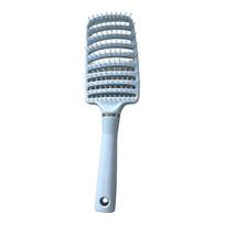 Curved Vented Hair Brush for Women Detangling Paddle Brush for Long Thick Curly Wet Hair Blow Fast Drying Detangler Size#M mėlyna