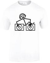 DJ Club Dance Unisex T-Shirt Rave Music House Cool Funny Hooj Choons Tunes Top L