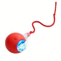 Electric Cat Toy Ball, USB-Rechargeable Self-Moving Rolling Robot Mouse, Interactive Hunting Game raudona