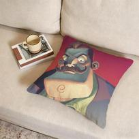 H-Hello Neighbor 2 Cushion Cover Fabric Soft Furnishing,Pillowcase, Cushion Cover, Sofa Pillow, Home Decoration Peach skin 18*18(CM)-1Pcs