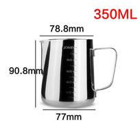 Nerūdijančio plieno pieno putų ąsotis Espreso kavos ąsotis Barista Craft Coffee Latte putų ąsotis 350ml