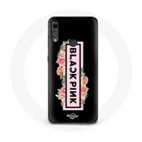 Dėklas Huawei P30 Lite - Blackpink - Juodai Rožinis Logotipas - Minkštas Silikonas - Apsauga Suaugusiems - Unisex juoda