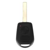 3 mygtukų nuotolinio rakto dėklas, tinka BMW E31 E32 E34 E36 E38 E39 E46 Z3 Z4 dėklui, 3 BTN nenupjauto rakto pakabuko dėklui 2 Buttons HU92 Blade white