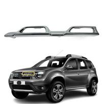 Chromuota priekinių grotelių juosta viršutinė kairė Duster Mk1 2013-2017 OEM 623840543R