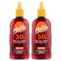 Malibu sausas aliejus purškiklis SPF50 įdegio apsaugos aliejus 200ml