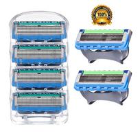 4 vnt Profesionalūs skutimosi peiliukai Reemplazo 5 Cartuchos Compatibles Con Gillettee Fusione 4PCS