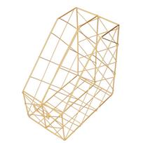 Stalo žurnalų laikiklis Paprastos geometrijos Metalinis Erdvę taupantis Stalo žurnalų ir dokumentų organizatorius
