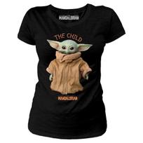 Star Wars The Mandalorian Womens/Ladies The Child Logo T-Shirt XL juoda