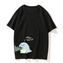 Dinozaurų Derinimo Prekių ženklai Poros Marškinėliai Aukštos Kokybės Vasariniai Atsitiktiniai Laisvi Trumpomis Rankovėmis Marškinėliai T-shirt Berniukui Merginai Mergaitei 2XS