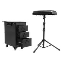 Professional 3-Drawer Rolling Makeup Case with Lock, 20kg Capacity Mobile Beauty Cart on Wheels for Makeup Artists Travel black