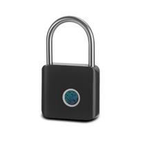 Anti-Theft Smart Fingerprint Padlock USB Charging Waterproof Electronic Password Lock Portable USB Rechargeable juoda